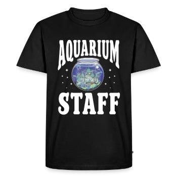 Aquarium Fish Tank Aquarist - Men's Premium Organic T-Shirt - black - Front - Nico (187cm)