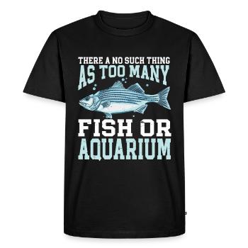 Aquarium Fish Tank Aquarist - Men's Premium Organic T-Shirt - black - Front - Nico (187cm)