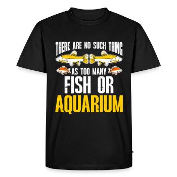 Aquarium Fish Tank Aquarist - Men's Premium Organic T-Shirt - black - Front - Nico (187cm)