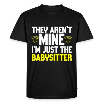 Baby-sitter Babysitting - T-shirt Premium bio Homme - noir - Devant - Nico (187cm)