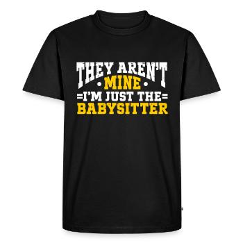 Baby-sitter Babysitting - T-shirt Premium bio Homme - noir - Devant - Nico (187cm)
