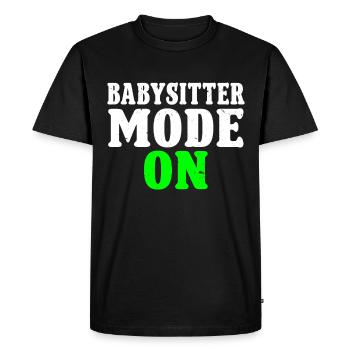 Baby-sitter Babysitting - T-shirt Premium bio Homme - noir - Devant - Nico (187cm)