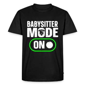 Baby-sitter Babysitting - T-shirt Premium bio Homme - noir - Devant - Nico (187cm)