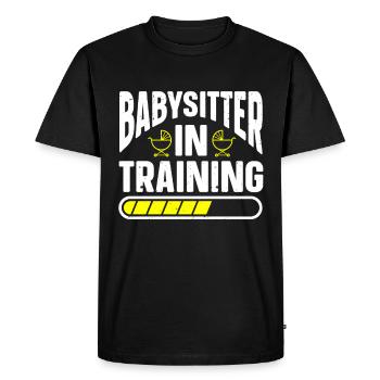 Baby-sitter Babysitting - T-shirt Premium bio Homme - noir - Devant - Nico (187cm)