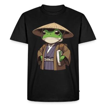Japanese Ghost Frog Matsumoto Hoji Frog - Men's Premium Organic T-Shirt - black - Front - Nico (187cm)