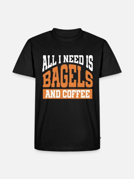 Bagel Lover Art Bagels - T-shirt Premium bio Homme - noir