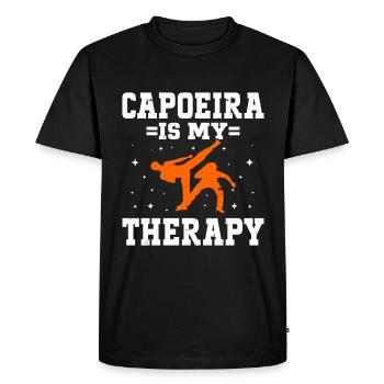 Capoeira Brésil Arts Martiaux Capoeira - T-shirt Premium bio Homme - noir - Devant - Nico (187cm)