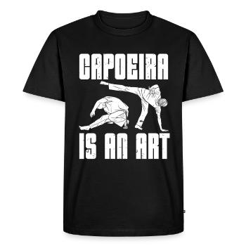 Capoeira Brazil Martial Arts Capoeira - Men's Premium Organic T-Shirt - black - Front - Nico (187cm)