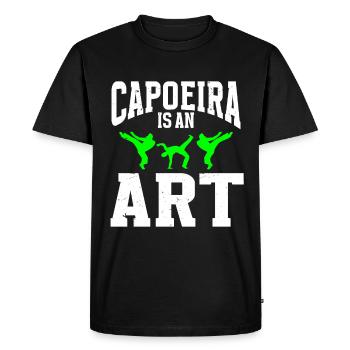 Capoeira Brésil Arts Martiaux Capoeira - T-shirt Premium bio Homme - noir - Devant - Nico (187cm)