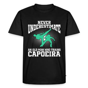 Capoeira Brésil Arts Martiaux Capoeira - T-shirt Premium bio Homme - noir - Devant - Nico (187cm)
