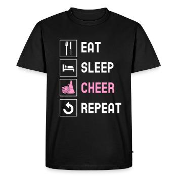 Cheerleading Cheerleader Base Flyer - Men's Premium Organic T-Shirt - black - Front - Nico (187cm)