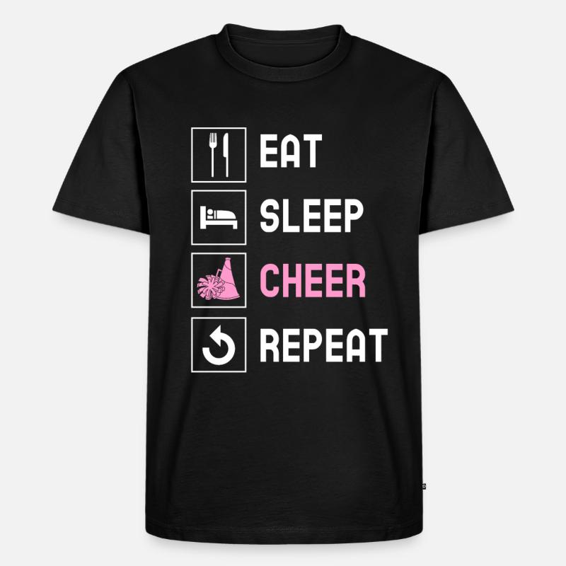 Cheerleading Cheerleader Base Flyer - Männer Premium Bio T-Shirt - Schwarz