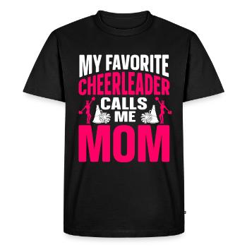 Cheerleading Cheerleader Base Flyer - Men's Premium Organic T-Shirt - black - Front - Nico (187cm)