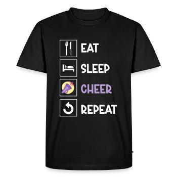 Cheerleading Cheerleader Base Flyer - Men's Premium Organic T-Shirt - black - Front - Nico (187cm)