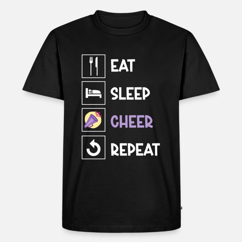 Cheerleading Cheerleader Base Flyer - Männer Premium Bio T-Shirt - Schwarz