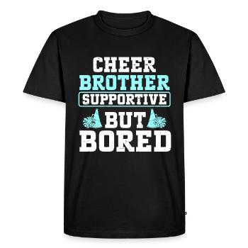 Cheerleading Cheerleader Base Flyer - Men's Premium Organic T-Shirt - black - Front - Nico (187cm)