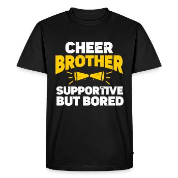 Cheerleading Cheerleader Base Flyer - Men's Premium Organic T-Shirt - black - Front - Nico (187cm)