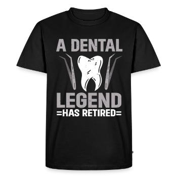 Dentiste - T-shirt Premium bio Homme - noir - Devant - Nico (187cm)