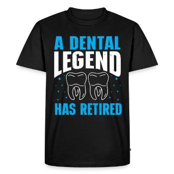 Dentiste - T-shirt Premium bio Homme - noir - Devant - Nico (187cm)