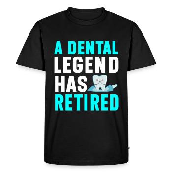 Dentiste - T-shirt Premium bio Homme - noir - Devant - Nico (187cm)