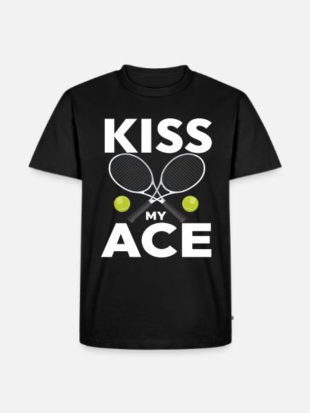 Tennis Player - Men's Premium Organic T-Shirt - black
