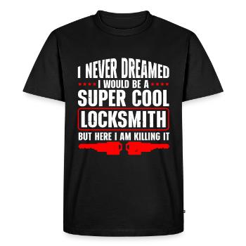Locksmith Lockpicking Lockpicker - Men's Premium Organic T-Shirt - black - Front - Nico (187cm)
