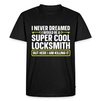 Locksmith Lockpicking Lockpicker - Men's Premium Organic T-Shirt - black - Front - Nico (187cm)
