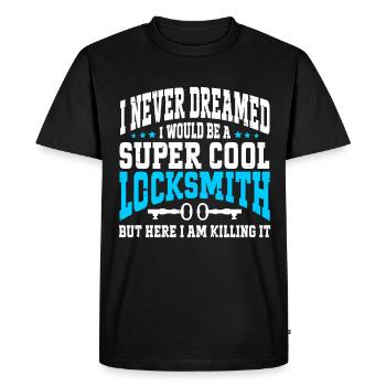 Locksmith Lockpicking Lockpicker - Men's Premium Organic T-Shirt - black - Front - Nico (187cm)