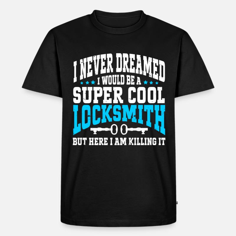 Locksmith Lockpicking Lockpicker - Männer Premium Bio T-Shirt - Schwarz