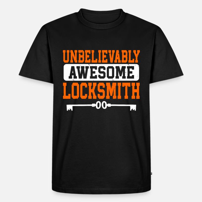 Locksmith Lockpicking Lockpicker - Männer Premium Bio T-Shirt - Schwarz