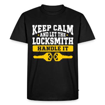 Locksmith Lockpicking Lockpicker - Men's Premium Organic T-Shirt - black - Front - Nico (187cm)