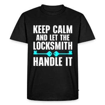 Locksmith Lockpicking Lockpicker - Men's Premium Organic T-Shirt - black - Front - Nico (187cm)