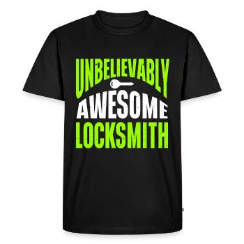 Locksmith Lockpicking Lockpicker - Men's Premium Organic T-Shirt - black - Front - Nico (187cm)