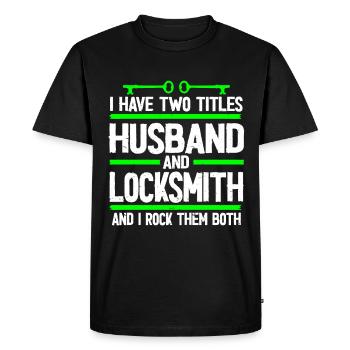 Locksmith Lockpicking Lockpicker - Men's Premium Organic T-Shirt - black - Front - Nico (187cm)