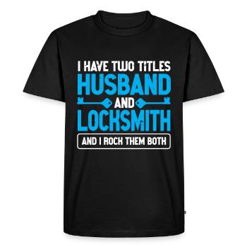 Locksmith Lockpicking Lockpicker - Men's Premium Organic T-Shirt - black - Front - Nico (187cm)