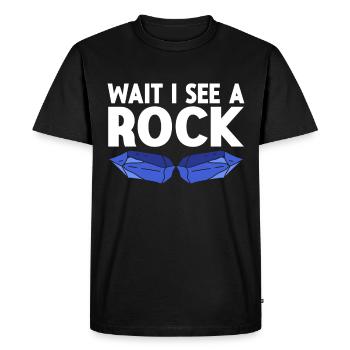 Collectionneur de roches Géologue Géologue - T-shirt Premium bio Homme - noir - Devant - Nico (187cm)