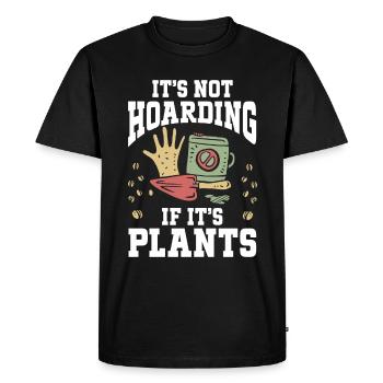 Plants Gardening Gardener - Men's Premium Organic T-Shirt - black - Front - Nico (187cm)