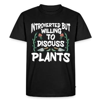 Plants Gardening Gardener - Men's Premium Organic T-Shirt - black - Front - Nico (187cm)