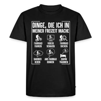 Vélo Disant VTT Vélo de route E-Bike - T-shirt Premium bio Homme - noir - Devant - Nico (187cm)