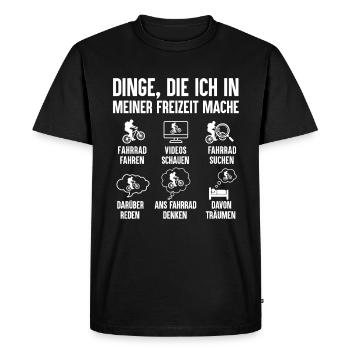 Vélo Disant VTT Vélo de route E-Bike - T-shirt Premium bio Homme - noir - Devant - Nico (187cm)