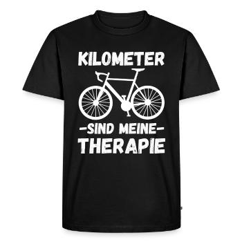 Vélo Disant VTT Vélo de route E-Bike - T-shirt Premium bio Homme - noir - Devant - Nico (187cm)