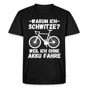 Vélo Disant VTT Vélo de route E-Bike - T-shirt Premium bio Homme - noir - Devant - Nico (187cm)