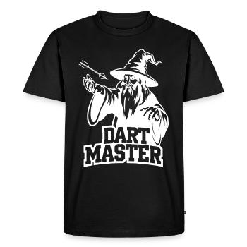 Darts World Championship Funny Darts Gift Idea Dart Master - Men's Premium Organic T-Shirt - black - Front - Nico (187cm)
