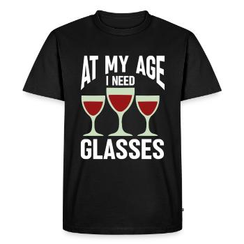 Wine Tasting Funny Wine Lover - Men's Premium Organic T-Shirt - black - Front - Nico (187cm)