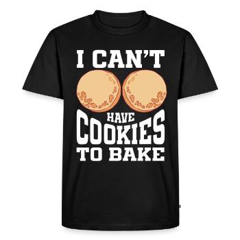 Baking Bakery Baker - Men's Premium Organic T-Shirt - black - Front - Nico (187cm)