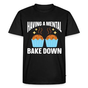 Baking Bakery Baker - Men's Premium Organic T-Shirt - black - Front - Nico (187cm)