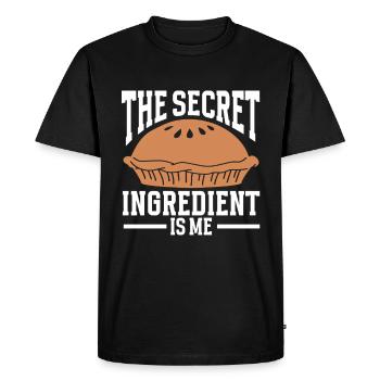 Baking Bakery Baker - Men's Premium Organic T-Shirt - black - Front - Nico (187cm)