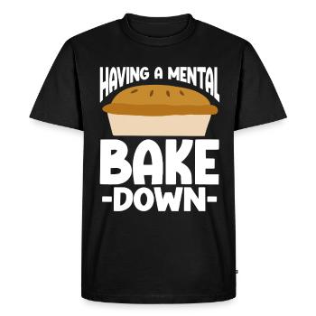 Baking Bakery Baker - Men's Premium Organic T-Shirt - black - Front - Nico (187cm)
