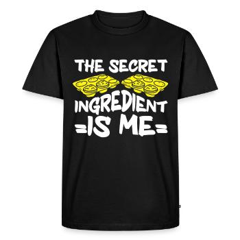 Baking Bakery Baker - Men's Premium Organic T-Shirt - black - Front - Nico (187cm)