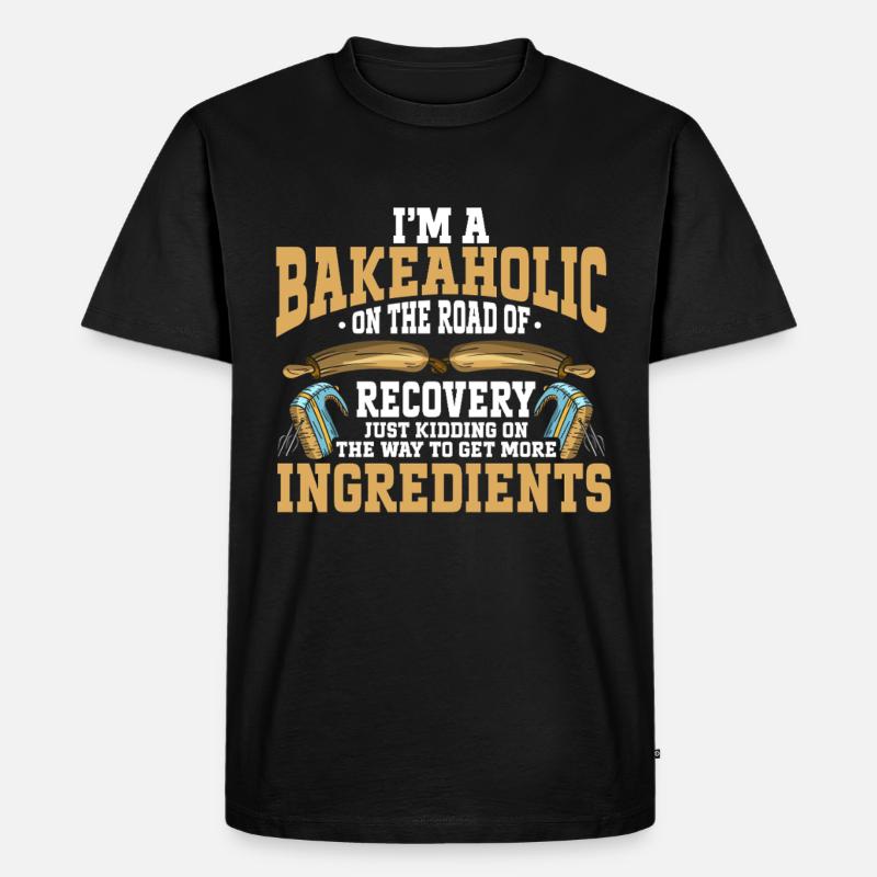 Baking Bakery Baker - Männer Premium Bio T-Shirt - Schwarz